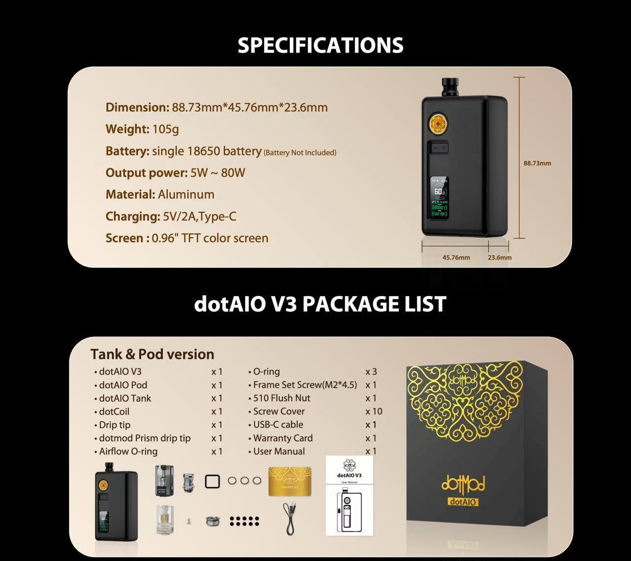 DotMod DotAIO V3 Kit | 佩特里DotAIO V3套裝:圖片 10